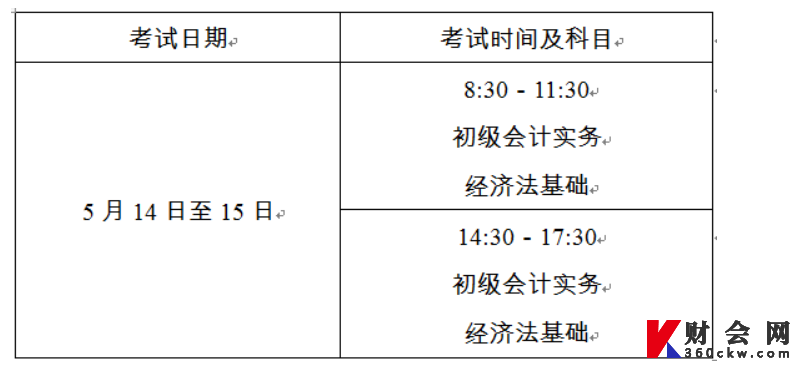 上海初级会计师证考试时间