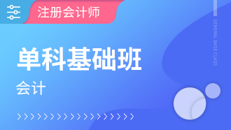 注册会计师单科基础班【会计】