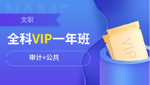 VIP一年班【审计学+公共】